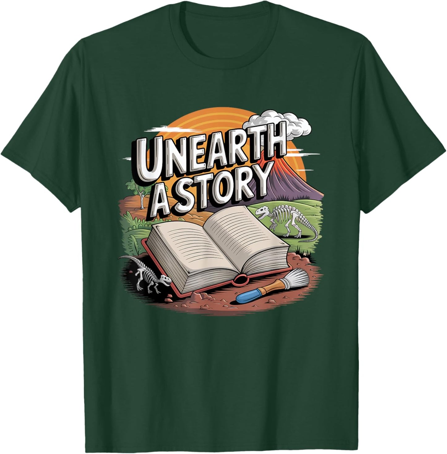 Unearth a Story (Summer Reading) T-Shirt - T-Shirt | Forest