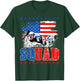 Retro Mount Rushmore 4th Of July Squad USA Independence Day T-Shirt - T-Shirt | Forest