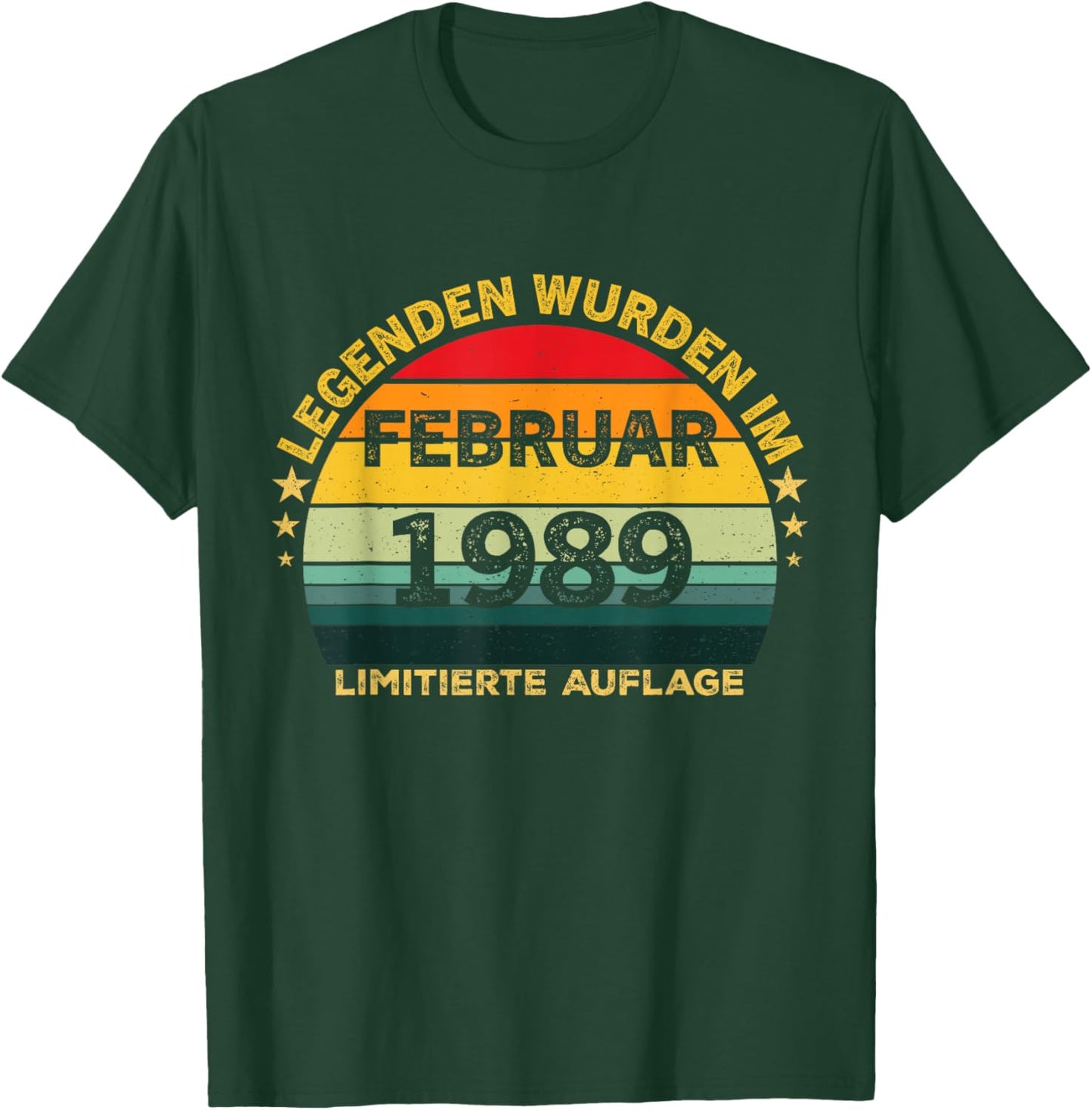 37th Birthday Gift Man Legends Are In February 1989 T-Shirt - T-Shirt | Forest