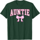 Auntie Coquette Bow Pink Aesthetic Mother's Day Aunt T-Shirt - T-Shirt | Forest