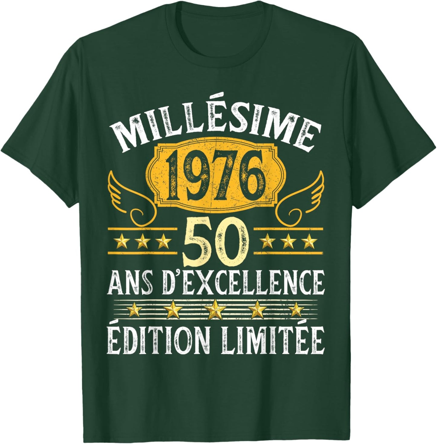 Vintage 1976 50 Years Birthday Man Woman Vintage 1976 T-Shirt - T-Shirt | Forest