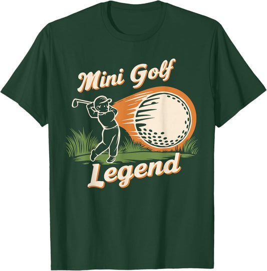 Mini Golf Legend Funny Mini Golf Champion Vintage Kids T-Shirt - T-Shirt | Forest