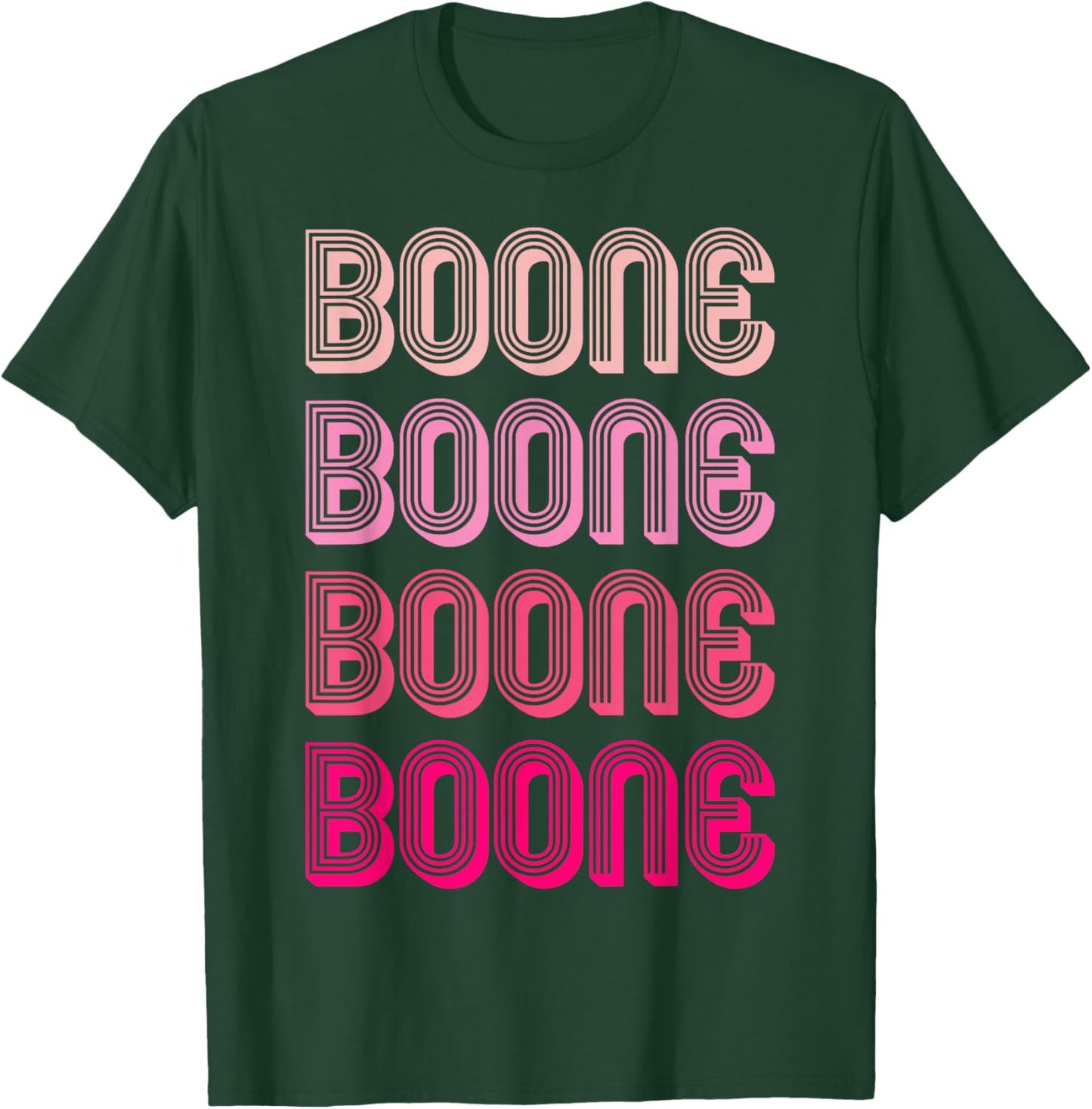 Boone Personalized Name Vintage Women Men Girl T-Shirt - T-Shirt | Forest