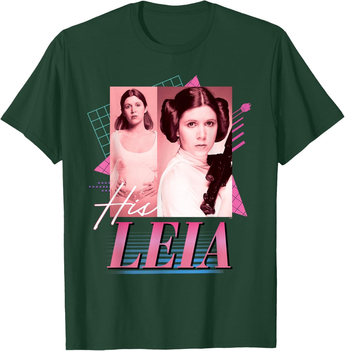 Star Wars Valentine’s Day ’90s Couples Matching His Leia T-Shirt - T-Shirt | Forest
