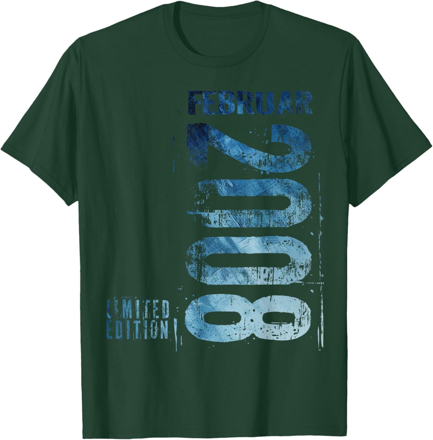 February 2008 Man Woman 18th Birthday Limited Edition T-Shirt - T-Shirt | Forest