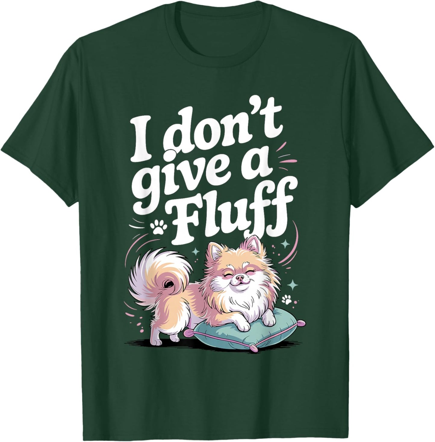 Cool Pomeranian Art Women Pomeranian Dog Lover T-Shirt - T-Shirt | Forest