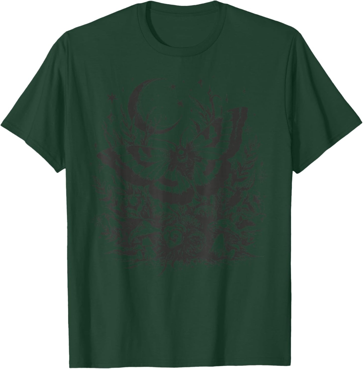 Cute Butterfly Grunge Fairycore Therian Cute Moth Aesthetic T-Shirt - T-Shirt | Forest