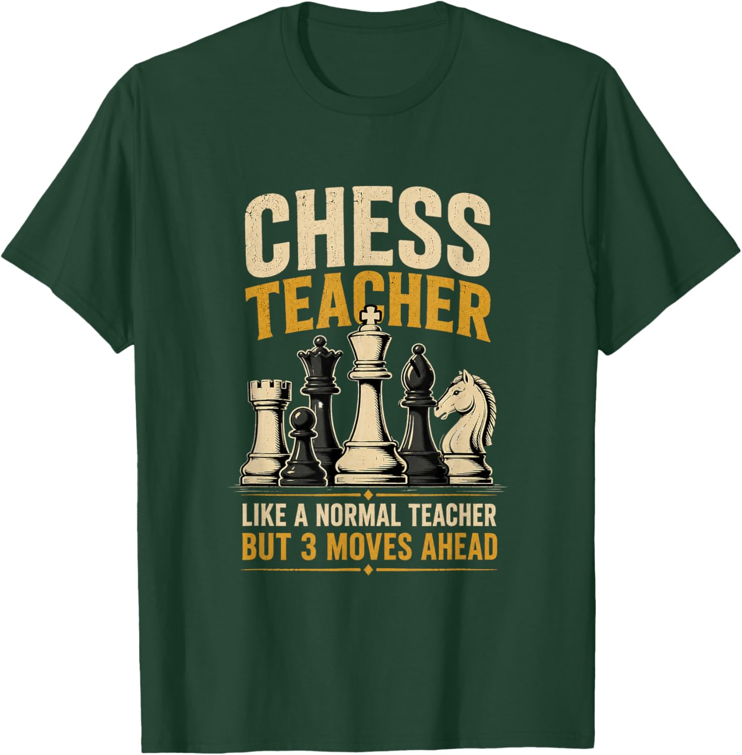 Chess Teacher Shirt Chess Men Women Chess Lover T-Shirt - T-Shirt | Forest