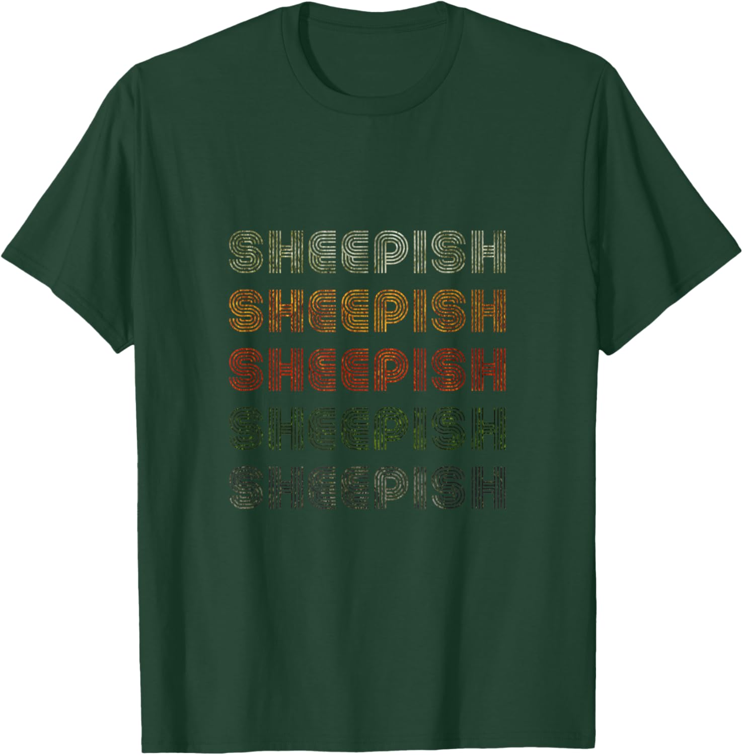 Love Heart Sheepish Grunge Vintage Style Black Sheepish T-Shirt - T-Shirt | Forest