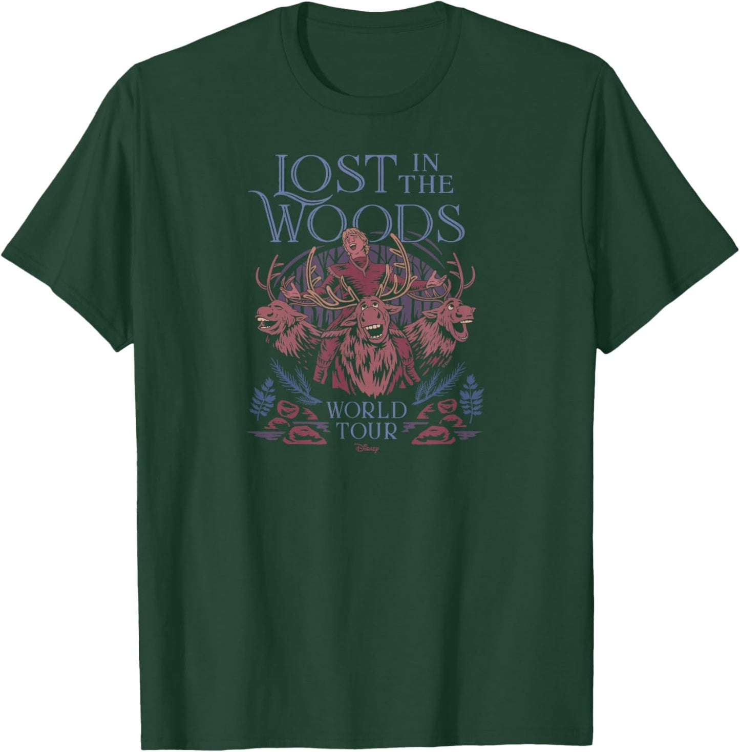 Frozen 2 - Sven - Lost in The Woods Tour T-Shirt - T-Shirt | Forest