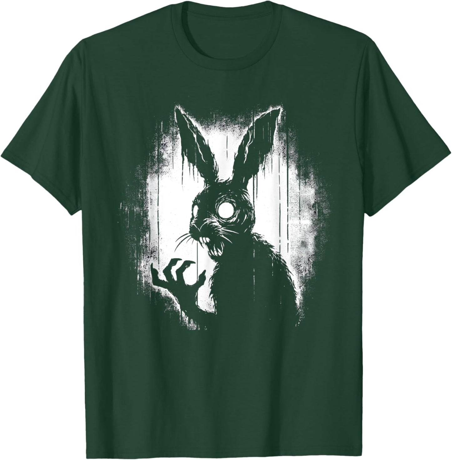 Creepy Goth Rabbit, Horror Bunny, Weirdcore Rabbit T-Shirt - T-Shirt | Forest