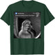Thinking Monkey There is Motion at Your Front Door Meme T-Shirt - T-Shirt | Forest