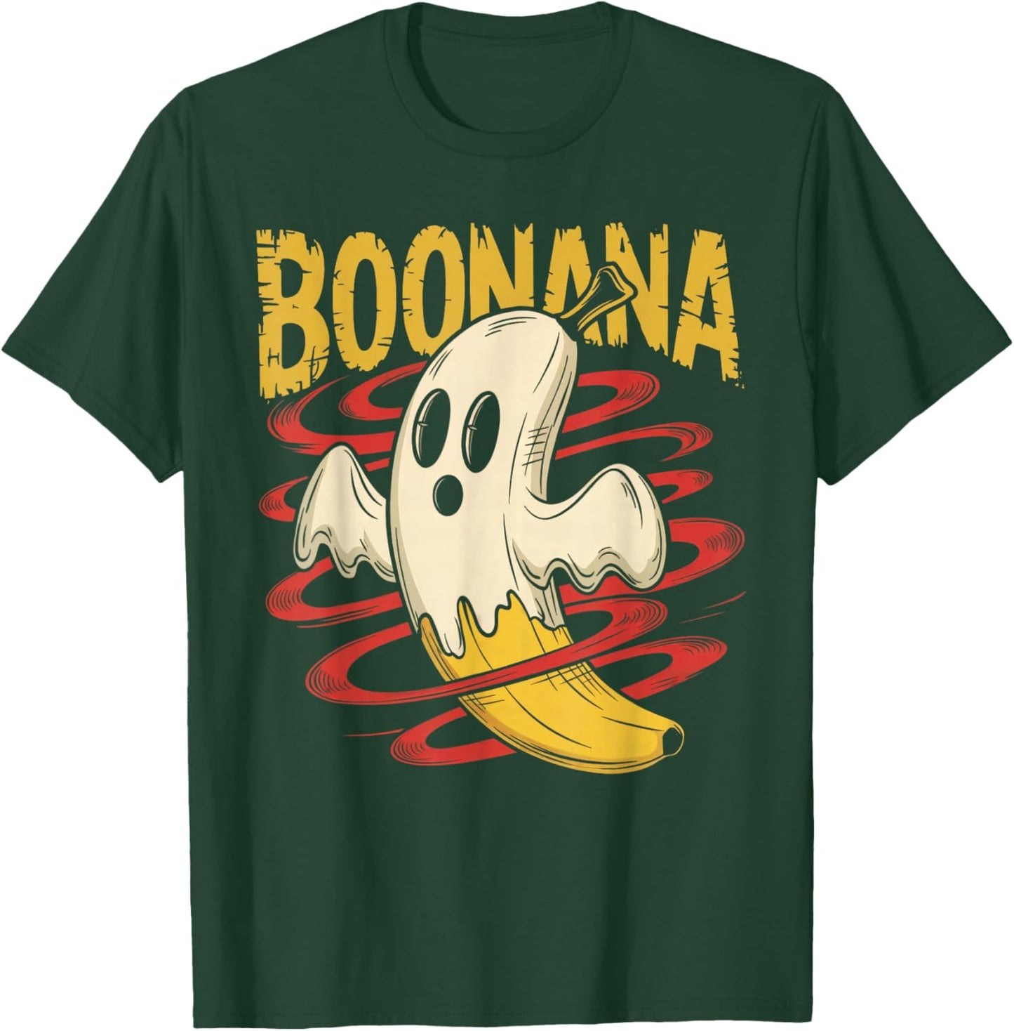 Boonana Cute Ghost Banana Halloween Costume Men Women Kids T-Shirt - T-Shirt | Forest