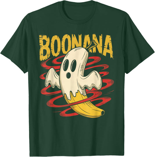 Boonana Cute Ghost Banana Halloween Costume Men Women Kids T-Shirt - T-Shirt | Forest