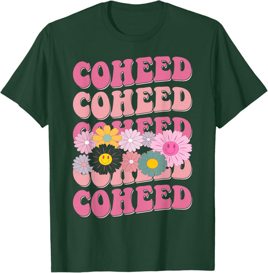 Girl Retro Coheed First Name Personalized Groovy 80's T-Shirt - T-Shirt | Forest