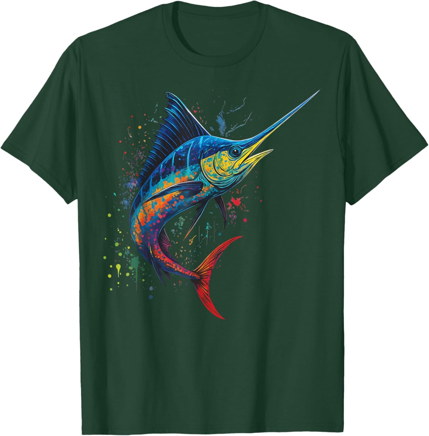 Colorful Greatsword Deep Sea Fishing T-Shirt - T-Shirt | Forest