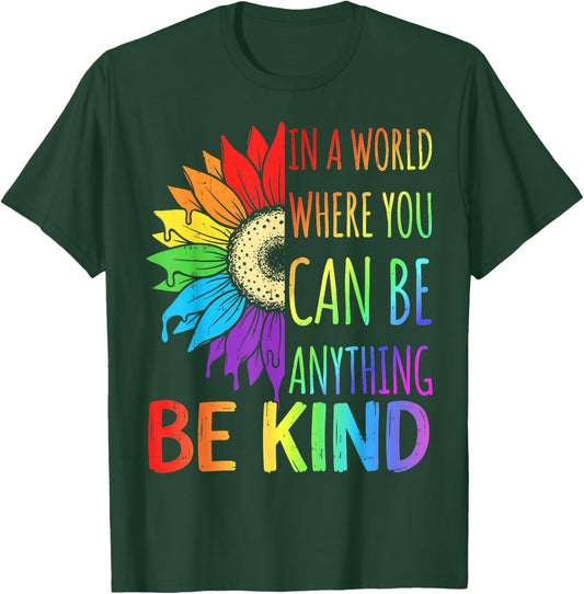 Motivational Rainbow Saying You are Enough Today LGBTQ Pride T-Shirt - T-Shirt | Forest