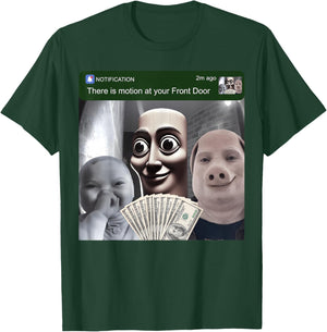 Motion at Your Front Door Tung Sahur John Pork Ai Baby Meme T-Shirt - T-Shirt | Forest
