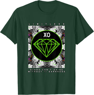 Green Color Diamond in The Dark Green Graphic T-Shirt - T-Shirt | Forest