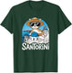 Santorini Greece Souvenir/Santorini Cat T-Shirt - T-Shirt | Forest