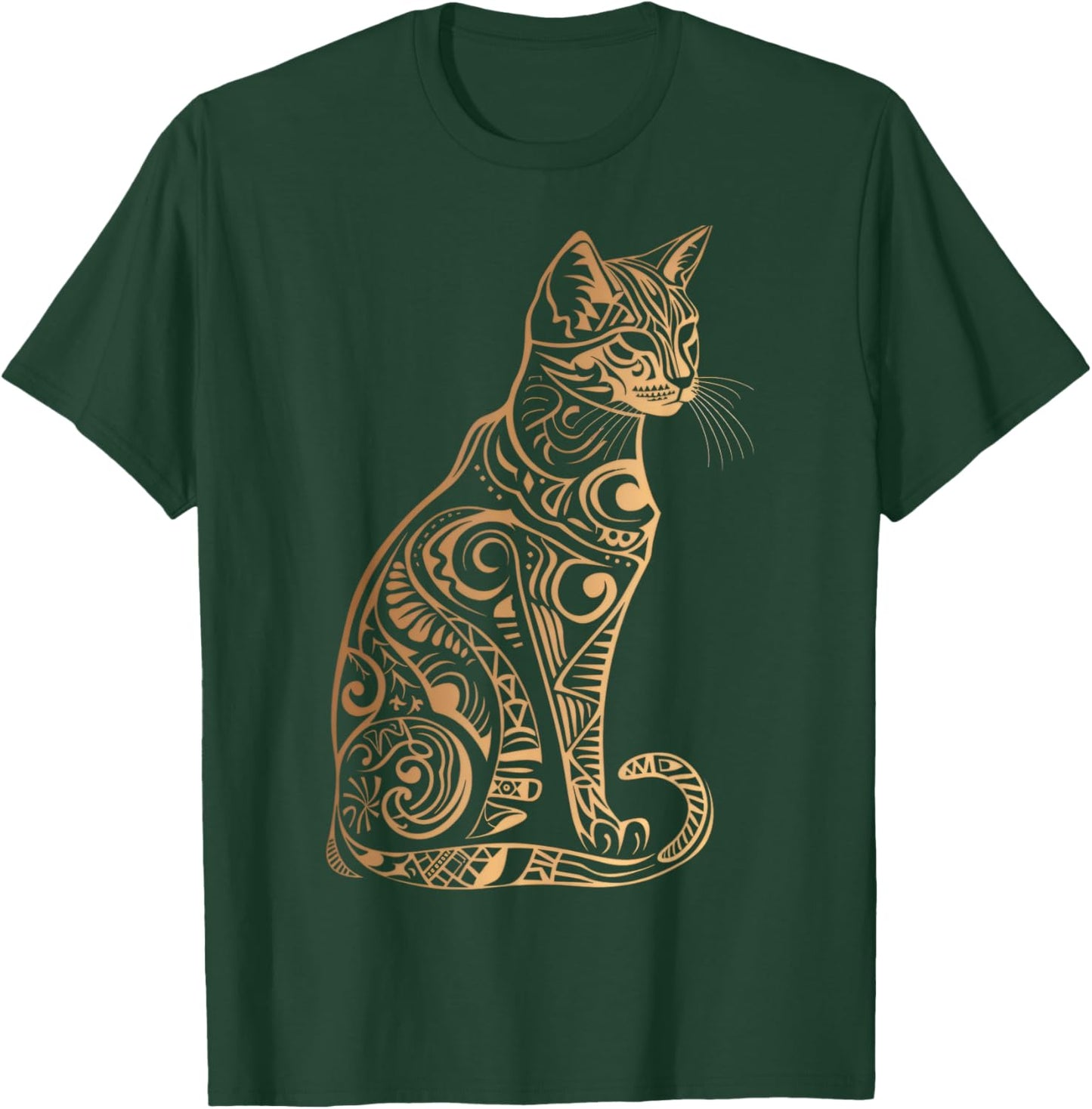 Cats Tribal Vintage Retro Graphic T-Shirt - T-Shirt | Forest