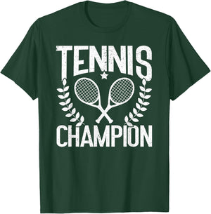 Tennis Champion Funny Tennis T-Shirt - T-Shirt | Forest