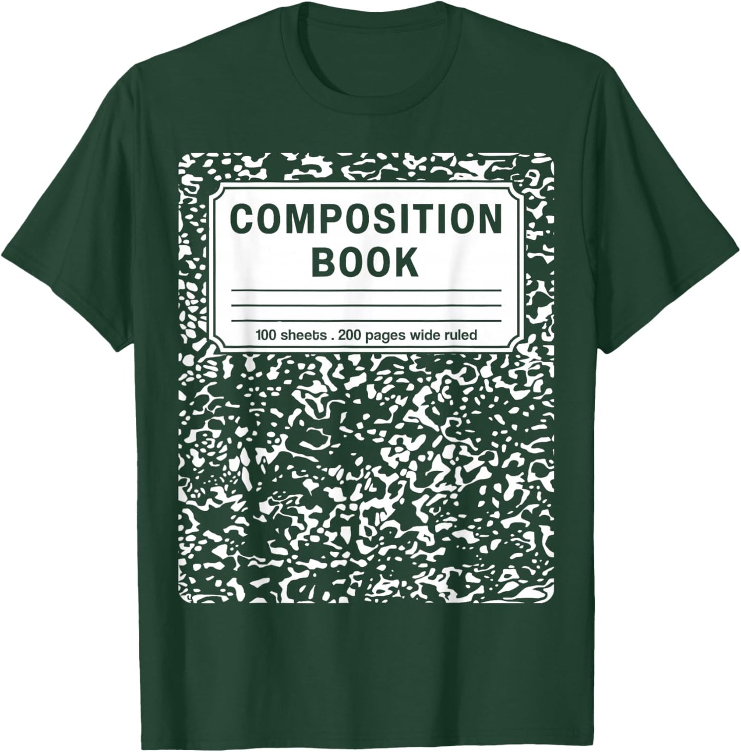Composition Book Notebook Teachers Matching group Halloween T-Shirt - T-Shirt | Forest