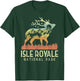 Isle Royale - US National Park Vintage Men Women Kids Retro T-Shirt - T-Shirt | Forest