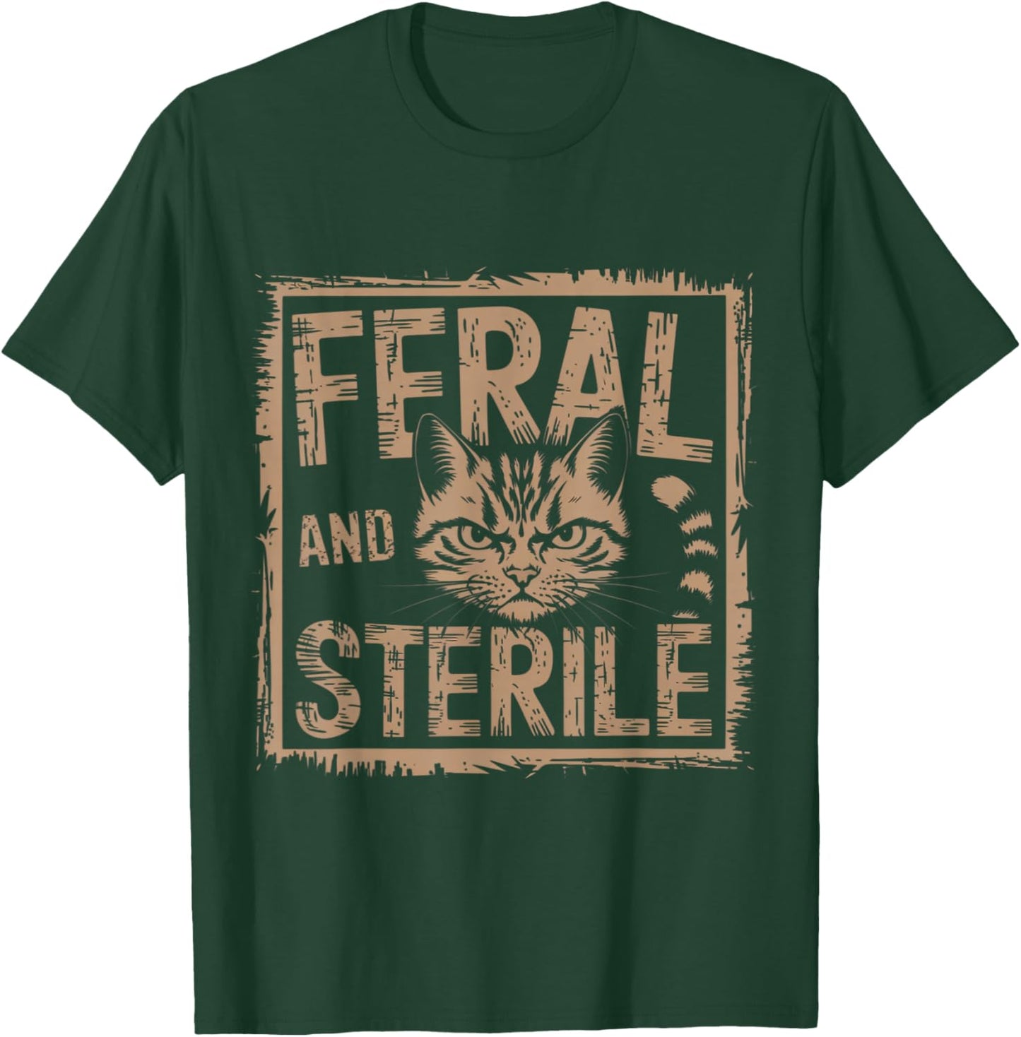 Feral and Sterile Feral Cat Rescue TNR Spay T-Shirt - T-Shirt | Forest