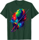 Fencing Splash Art - Fencing Sport Colorful Mask and Sword T-Shirt - T-Shirt | Forest