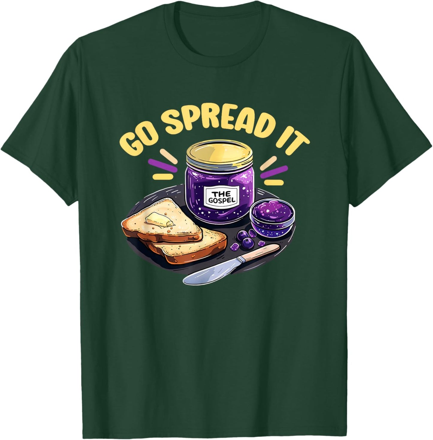 The Gospel Go Spread It T Shirt Jelly - Gospel T-Shirt - T-Shirt | Forest