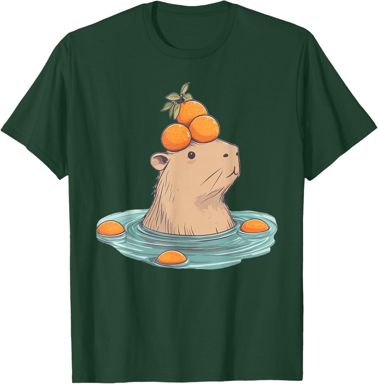 Capybara Orange T-Shirt - T-Shirt | Forest