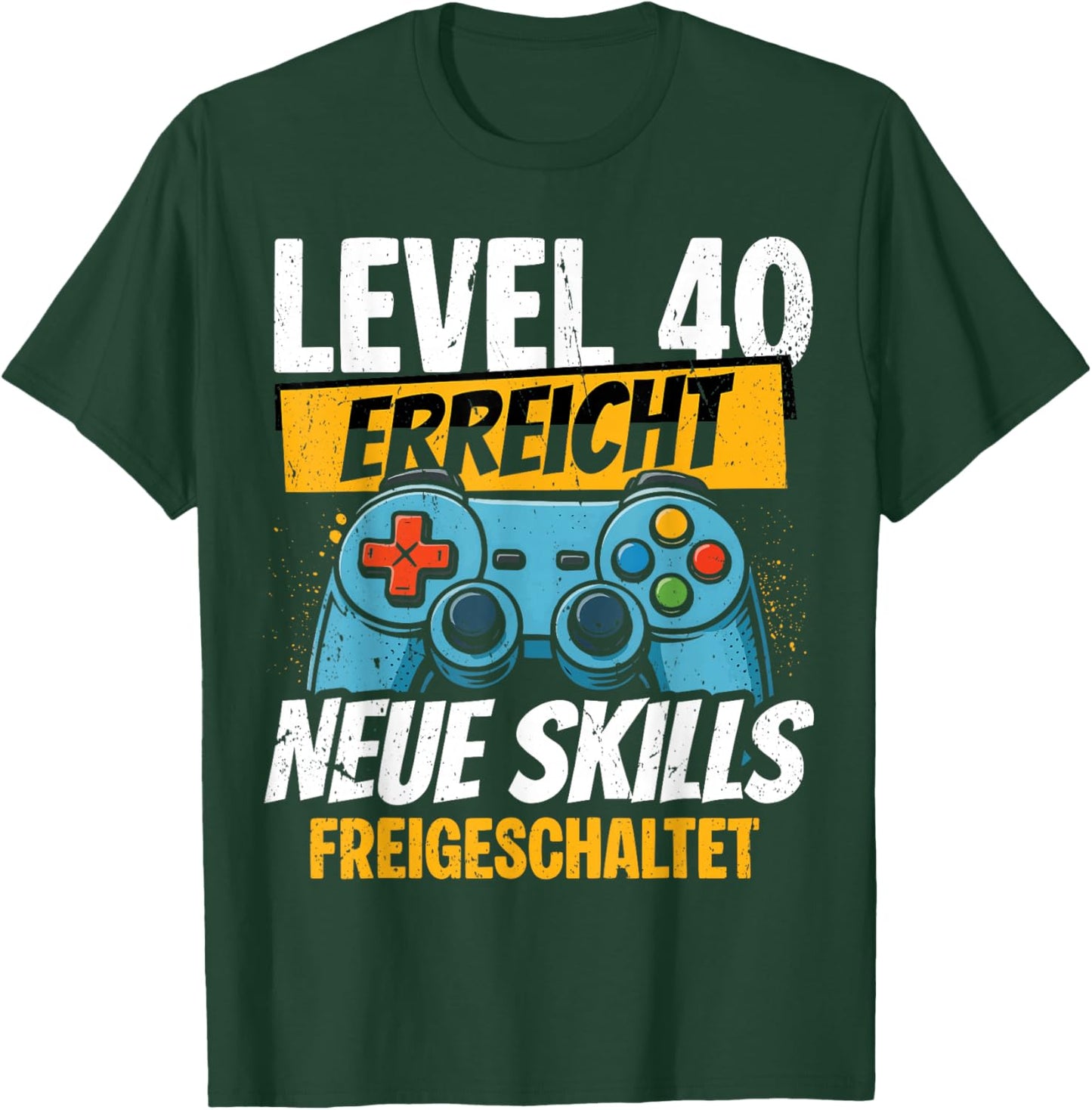 40. Geburtstag Jungen Video Gamer Level 40 Erreicht Mann T-Shirt - T-Shirt | Forest