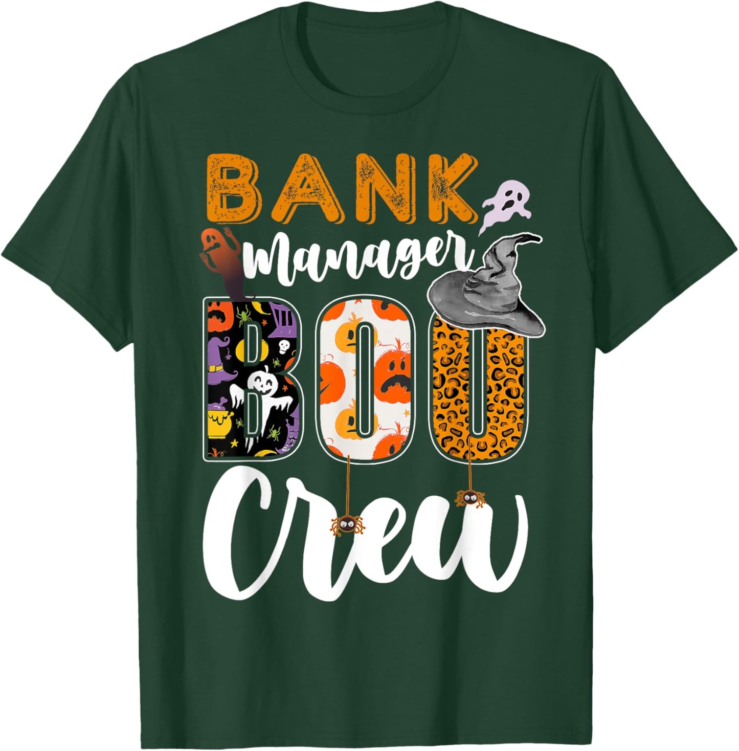 Bank Manager Boo Crew Halloween Matching Banker T-Shirt - T-Shirt | Forest