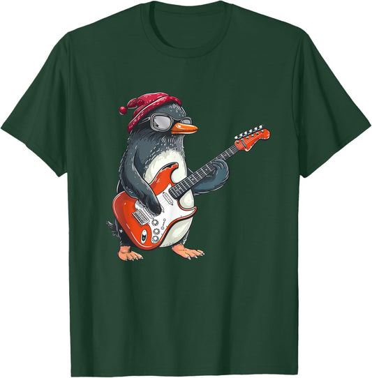 Awesome Guitar Penguin Costume for Boys and Girls T-Shirt - T-Shirt | Forest