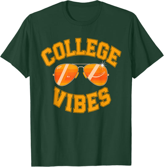 College Vibes Only Student Back to School T-Shirt - T-Shirt | Forest
