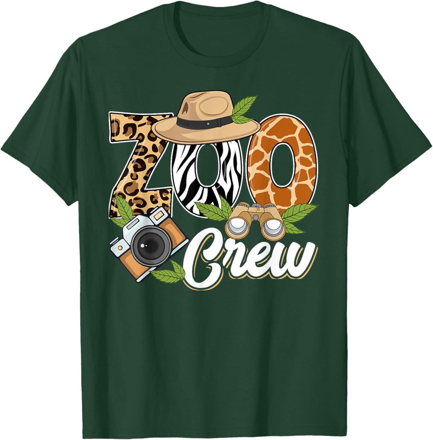 Zoo Crew Safari Animals Wildlife Animal Wild Field Trip T-Shirt - T-Shirt | Forest