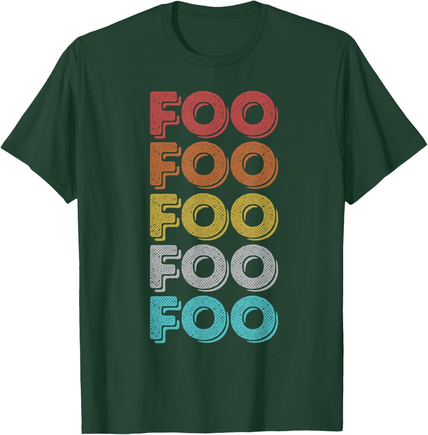 Vintage Retro Foo T-Shirt - T-Shirt | Forest