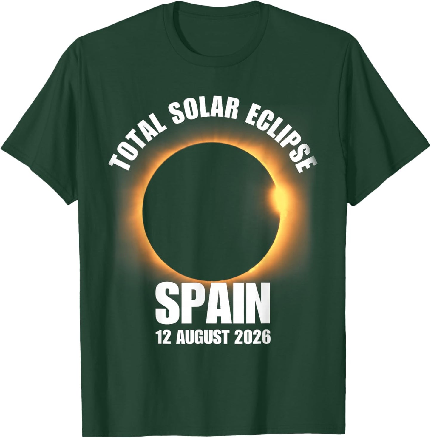 Totale Sonnenfinsternis Spanien 12. August 2026 Astronomie-Liebhaber T-Shirt - T-Shirt | Forest