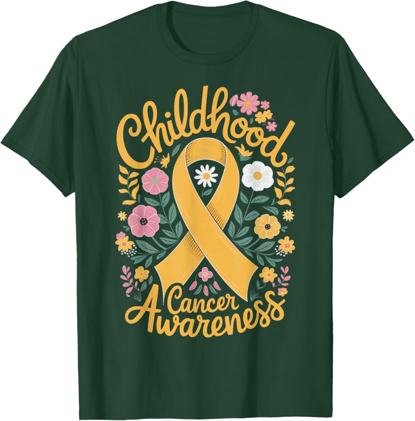 Childhood Cancer Awareness T-Shirt - T-Shirt | Forest