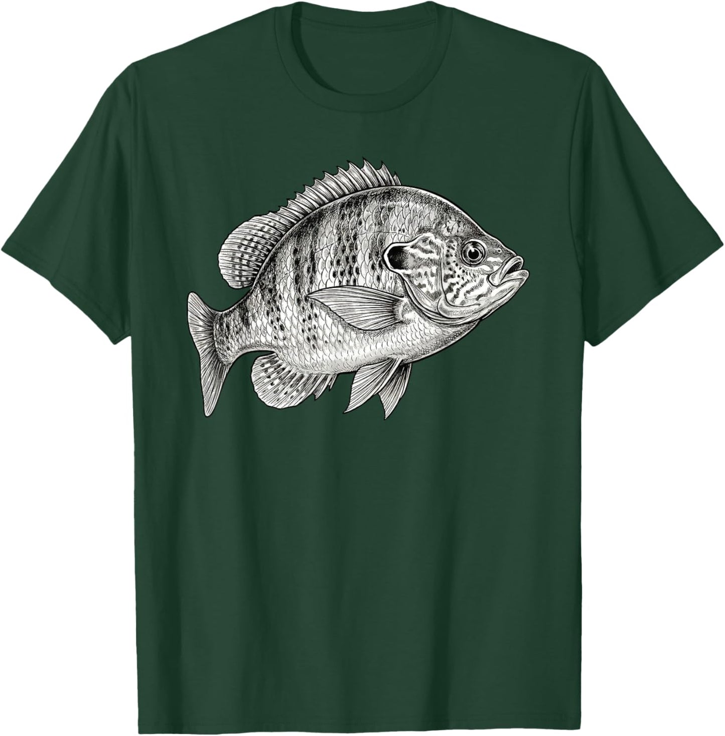 Vintage Pumpkinseed Sunfish Fishing Fisherman Angler T-Shirt - T-Shirt | Forest