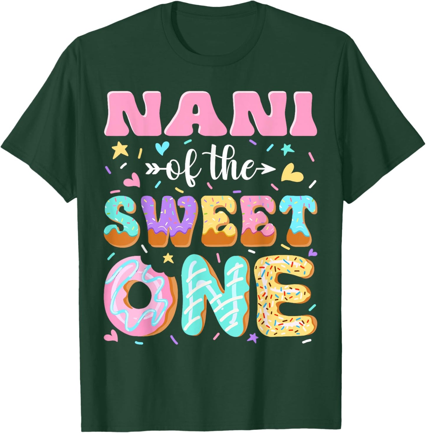 Nani of The Sweet One First Birthday Matching Family T-Shirt - T-Shirt | Forest