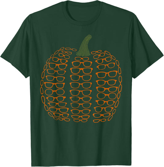 Vintage Eyeglasses Pumpkin Autumn Fall Optometry Assistant T-Shirt - T-Shirt | Forest