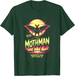 Part Man Part Moth Mothman Harbinger of Doom T-Shirt - T-Shirt | Forest