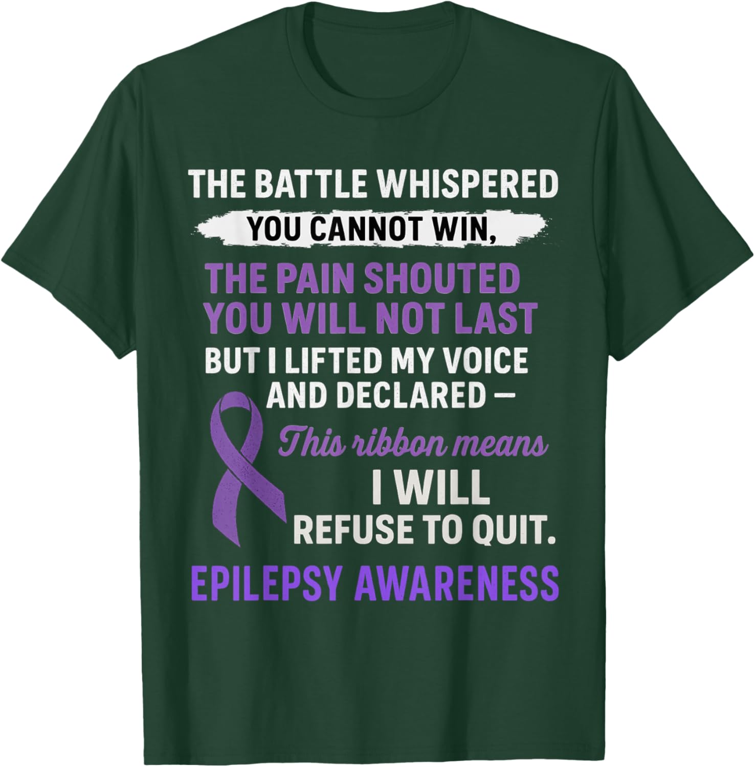 Vintage Epilepsy Awareness T-Shirt - T-Shirt | Forest