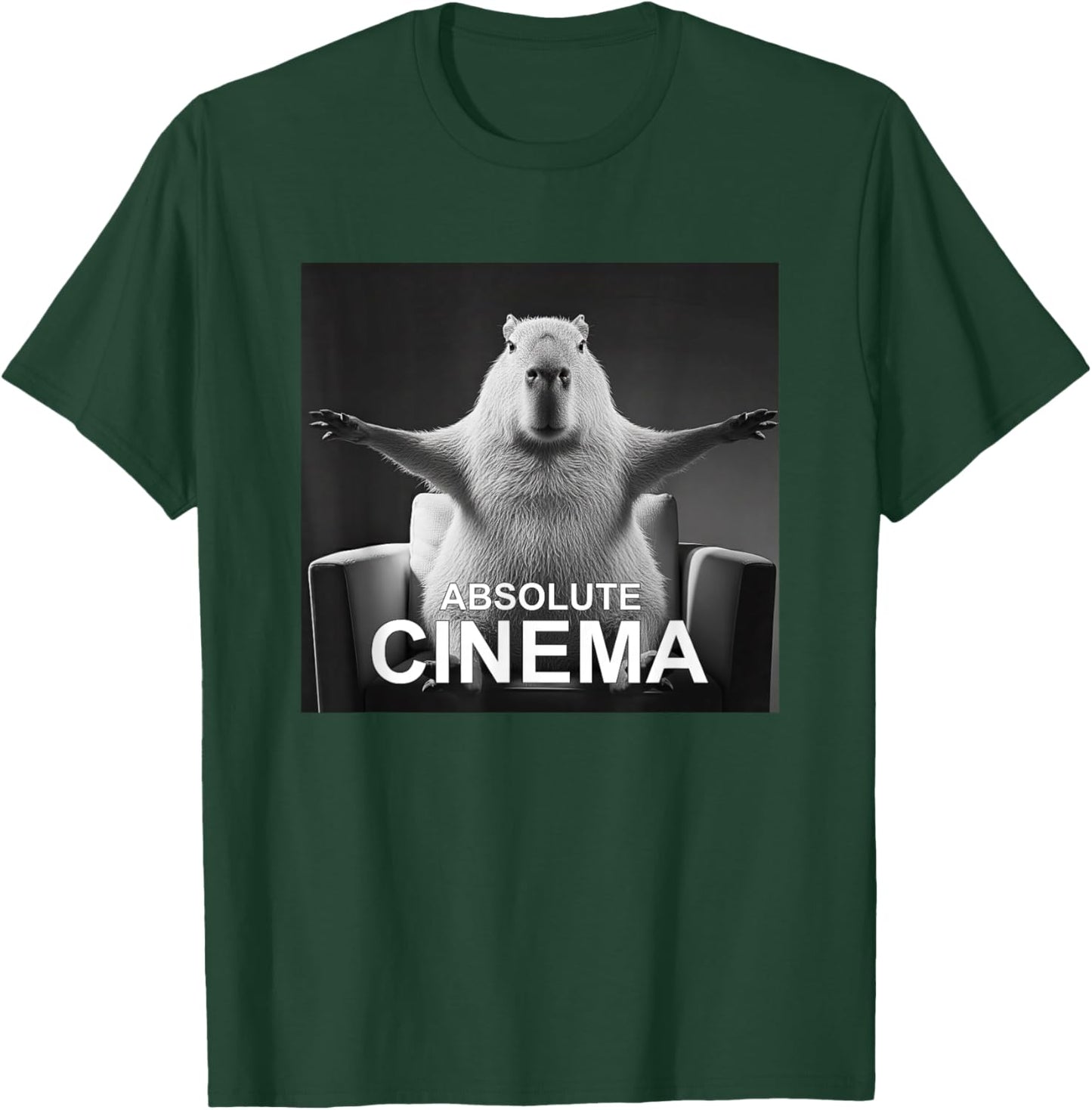Capybara Absolute Cinema Meme Humour T-Shirt - T-Shirt | Forest