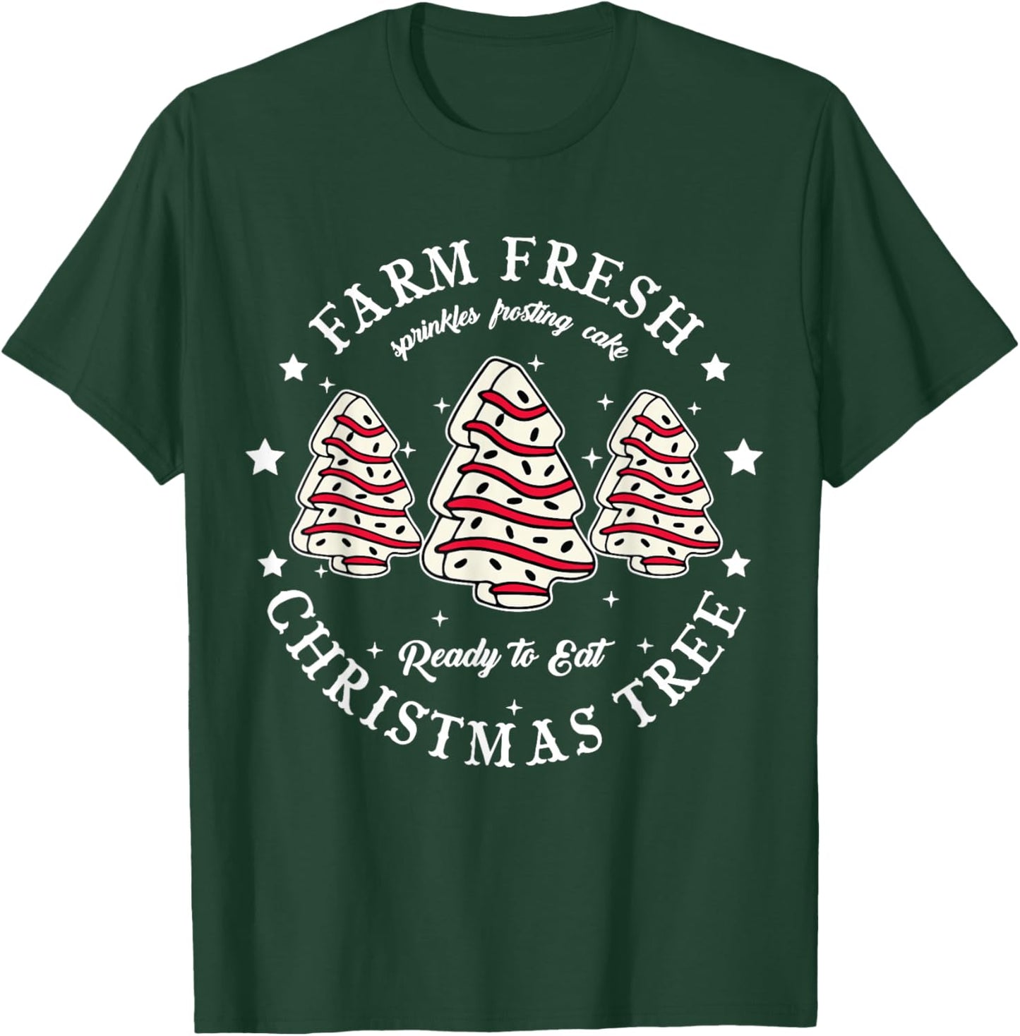 Farm Fresh Christmas Tree Xmas Cake Holiday Family Matching -Kids T-Shirt - T-Shirt | Forest