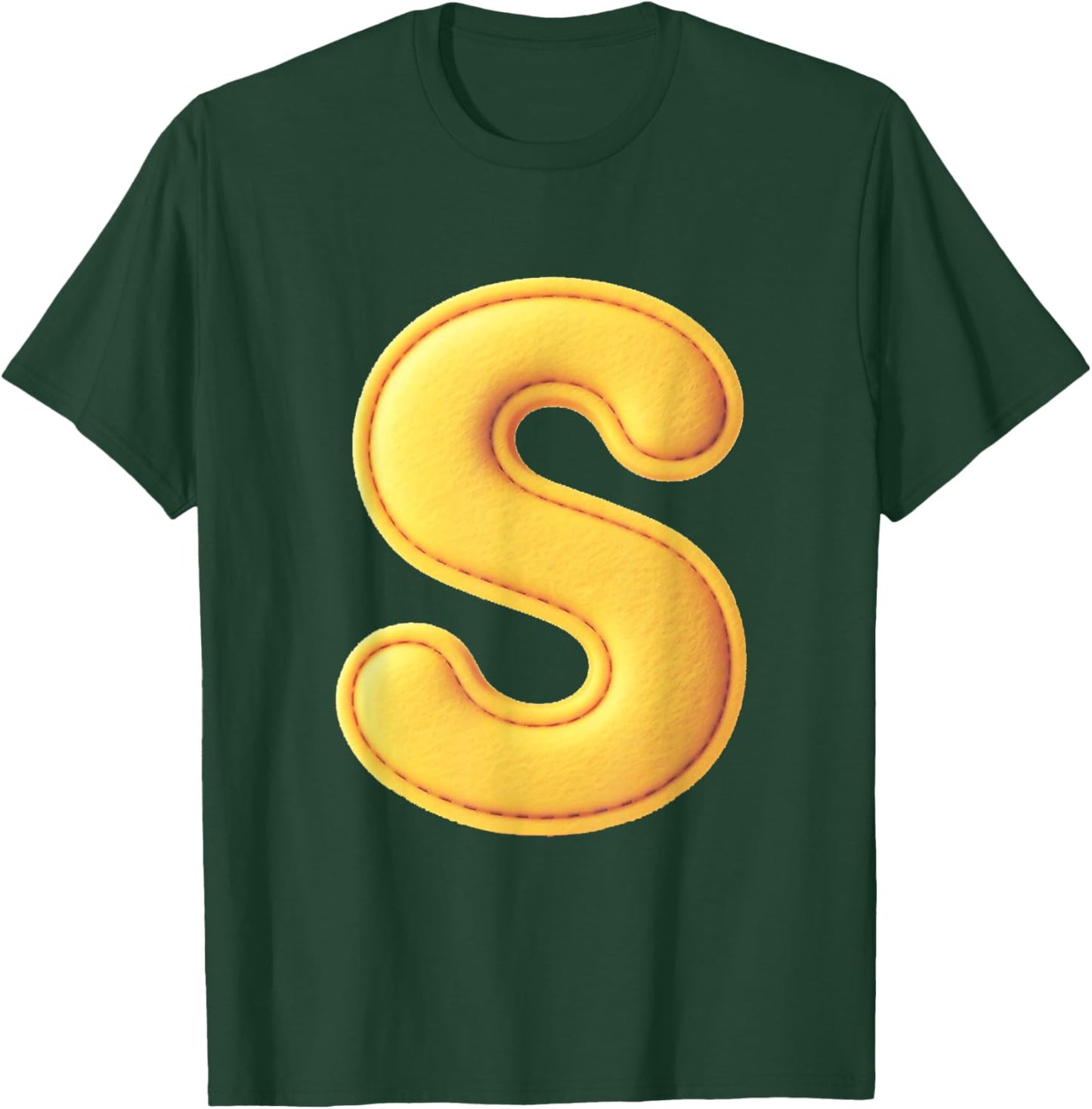 Letter S Funny Chipmunk Group Matching Costume T-Shirt - T-Shirt | Forest