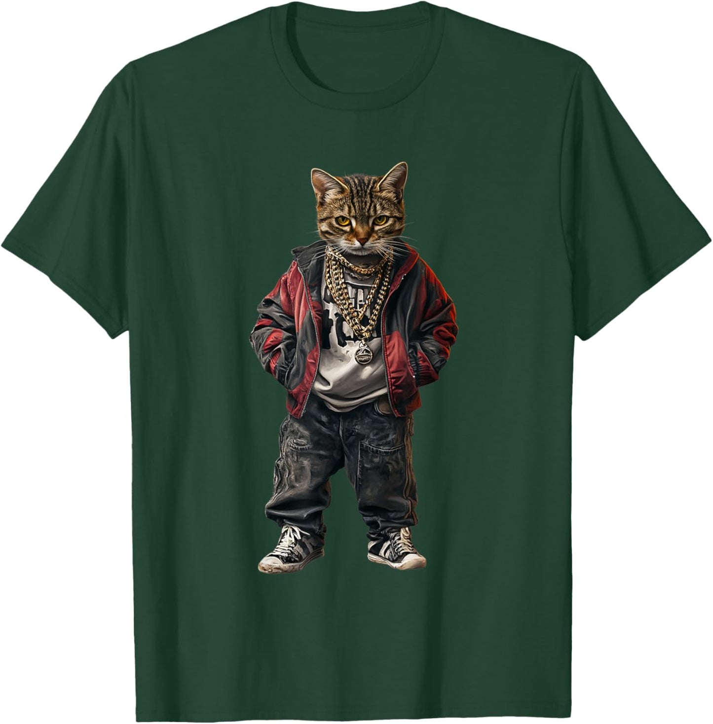 Thug Gangster Life Cat For Hip Hop Fans Meme and Cat lovers T-Shirt - T-Shirt | Forest