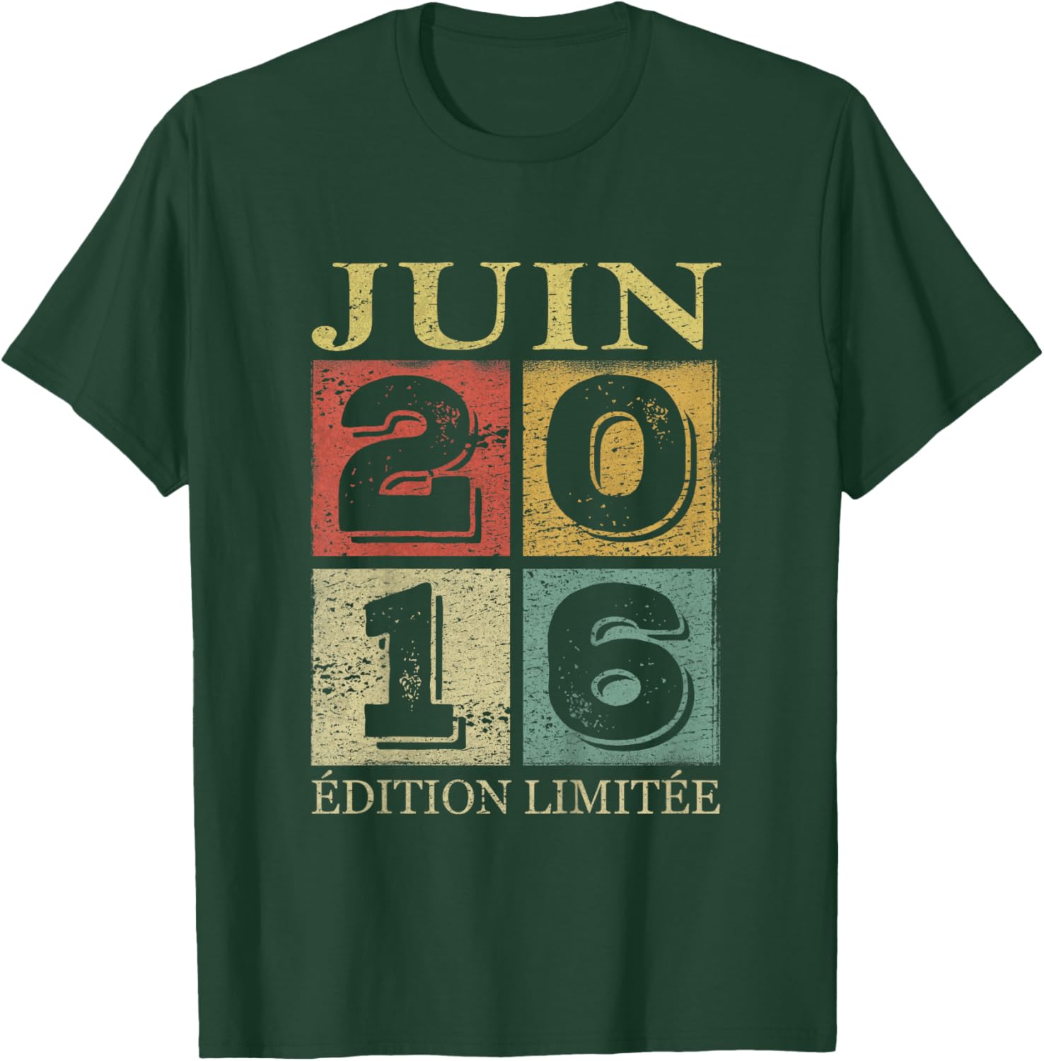 Enfant 10 Ans Garçon 2016 Anniversaire Juin 10 Ans Garçon 2016 T-Shirt - T-Shirt | Forest